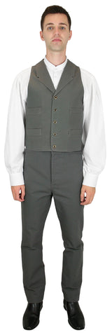 Classic Canvas Trousers - Gray