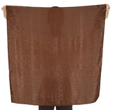 Premium Silk Blend Neckerchief - Brown Jacquard
