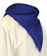 Premium Silk Blend Neckerchief - Blue Jacquard