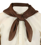 Premium Silk Neckerchief - Brown