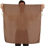 Premium Silk Neckerchief - Brown
