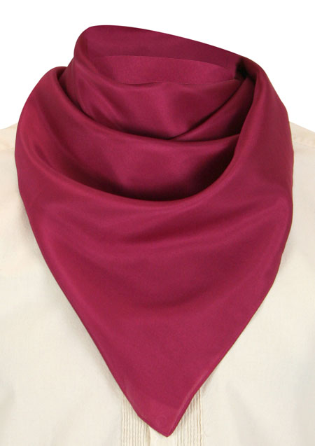 Premium Silk Neckerchief - Burgundy