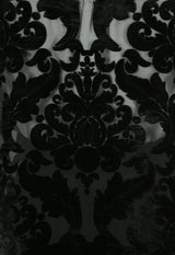 Baroque Rectangle Shawl - Black Velvet