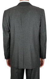 Luciano Pinstripe Suit - Gray