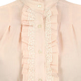 Claudette Blouse - Pink Stripe