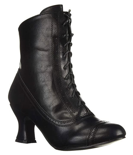 Sadie Boot - Black Faux Leather