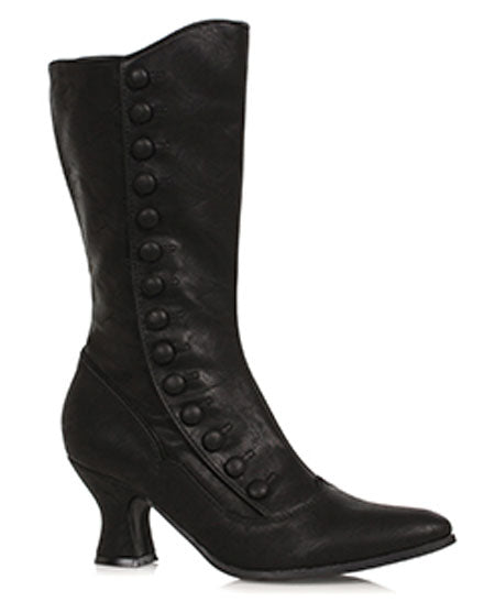 Fallon Boot - Black Faux Leather