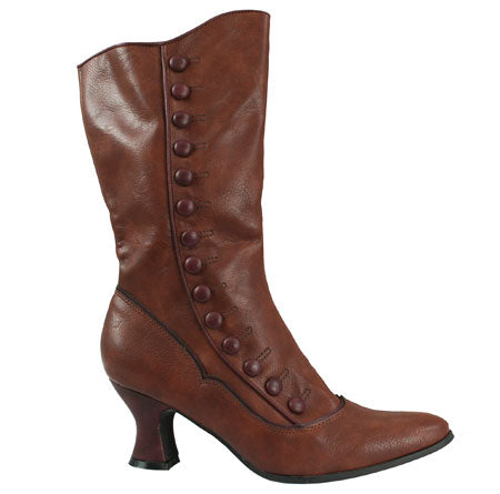 Fallon Boot - Brown Faux Leather