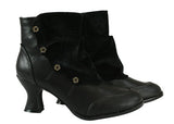 Dierdre Velvet Boot - Black Faux Leather