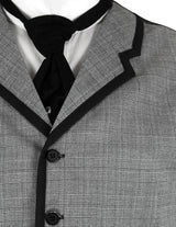 Higgins Vest - Black/White Plaid