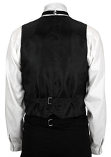 Higgins Vest - Black/White Plaid