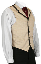 Wooster Vest - Tan Plaid