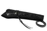 Western Holster - XX-Long/Wide Barrel - Black Tooled