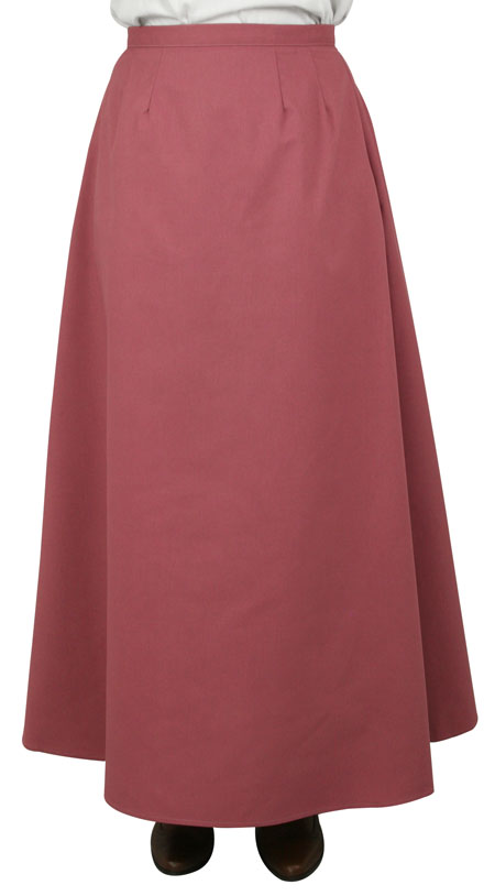 Cotton Blend Walking Skirt - Dusty Rose