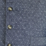 Hartman Work Vest - Navy Diamond Dot