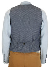 Hartman Work Vest - Navy Diamond Dot