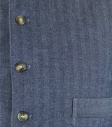 Hartman Work Vest - Blue Herringbone