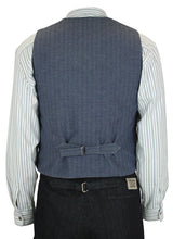 Hartman Work Vest - Blue Herringbone