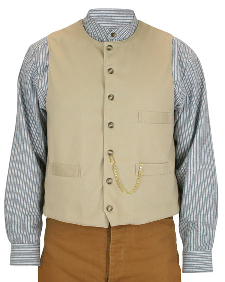 Hartman Work Vest - Khaki – Historical Emporium