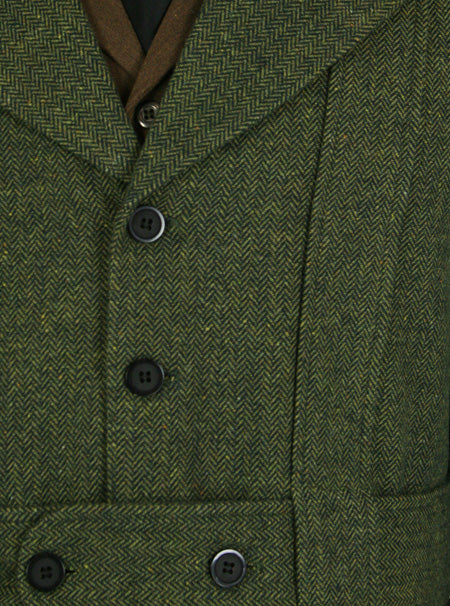 Norfolk Tweed Jacket - Olive Herringbone – Historical Emporium