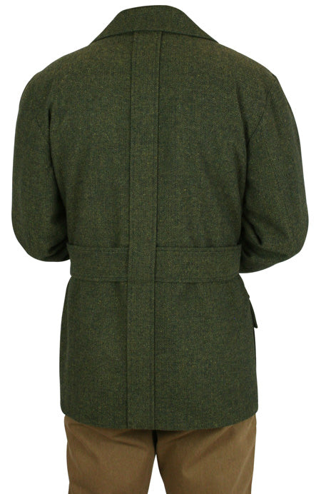 Norfolk Tweed Jacket - Olive Herringbone – Historical Emporium
