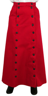 Classic Convertible Riding Skirt - Red