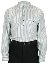 Galway Flannel Work Shirt - Blue Stripe