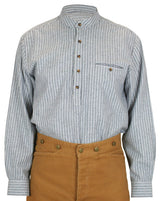 Galway Flannel Work Shirt - Grey Stripe