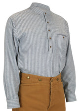 Galway Flannel Work Shirt - Grey Stripe
