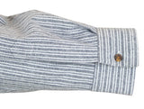Galway Flannel Work Shirt - Grey Stripe