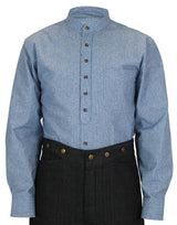 Liam Work Shirt - Blue/White