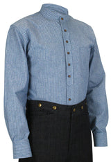 Liam Work Shirt - Blue/White