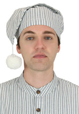 Killian Flannel Nightcap - Blue Stripe