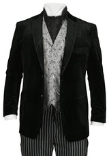 Roderick Smoking Jacket - Black Velvet
