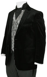 Roderick Smoking Jacket - Black Velvet