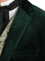 Roderick Smoking Jacket - Emerald Velvet