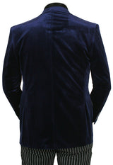 Roderick Smoking Jacket - Sapphire Velvet