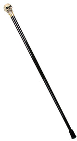 Macabre Skull Walking Stick - Gold