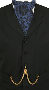 Double Albert Pocket Watch Chain - Gold