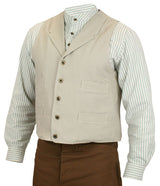 Sand Mountain Brushed Cotton Vest - Natural