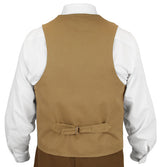 Bonner Vest - Tan Houndstooth