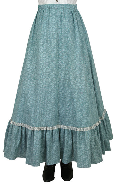 Millie Skirt - Blue Leaf