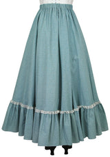 Millie Skirt - Blue Leaf