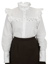 Selma Ruffle Blouse - White
