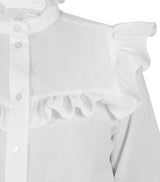 Selma Ruffle Blouse - White