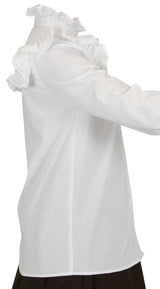 Selma Ruffle Blouse - White