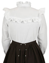 Selma Ruffle Blouse - White