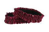 Satin Sleeve Garters - Burgundy (One Pair)