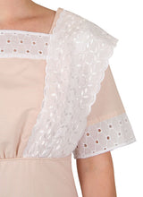 Cora Edwardian Dress - Peach Stripe