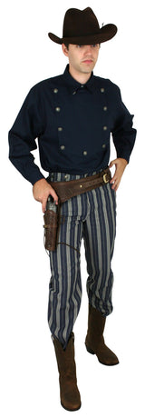Towson Striped Trousers - Blue